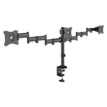 Kantek Articulating Quad Monitor Arms, For 13" To 27" Monitors, 360 Deg Rotation, 45 Deg Tilt, 180 Deg Pan, Black, Supports 18 Lb freeshipping - TVN Wholesale